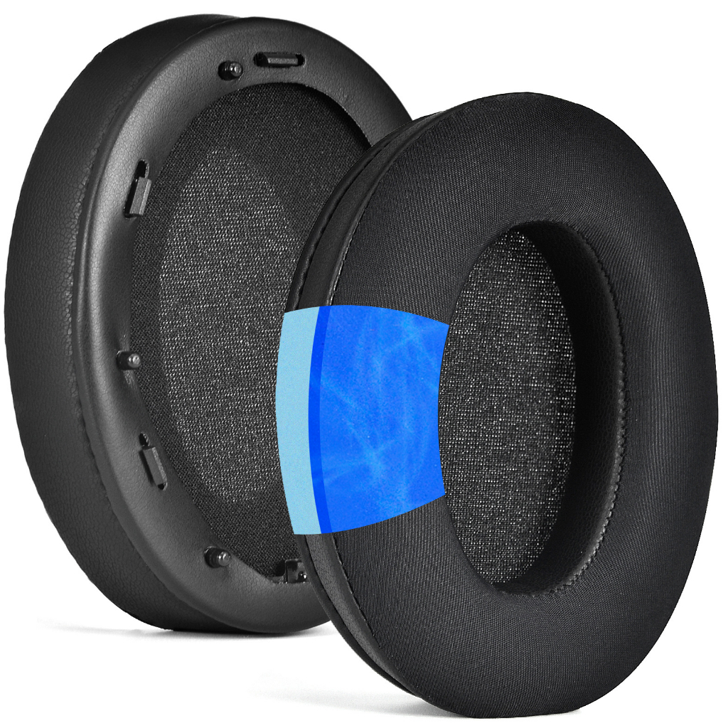 แผ่นโฟมรองหูฟัง แบบเปลี่ยน สําหรับ Sony WH-1000XM3 (WH1000XM3) - สีดํา