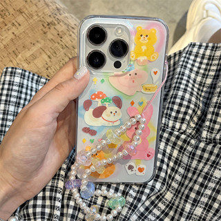 เคสโทรศัพท์มือถือ ลายการ์ตูนสัตว์น่ารัก สําหรับ iphone11 12 13 14 pro promax