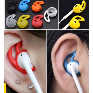 1 คู่ ซิลิโคน กันตก ที่เกี่ยวหู เคสป้องกัน สําหรับ AirPods 1 2 สําหรับ Ear-pods