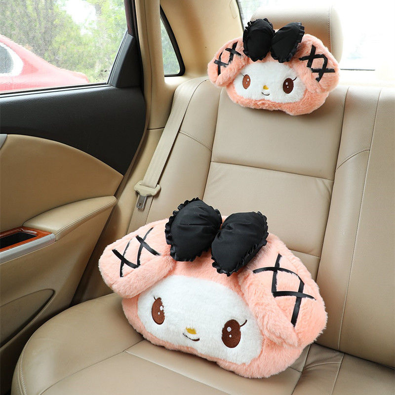 Kuromi Melody เบาะรองนั่งในรถ ส่วนที่เหลือของคอ หมอนรองคอ ราคา ถูกที่สุด ดีลบีเคเค แกลเลอรีภาพที่ 2