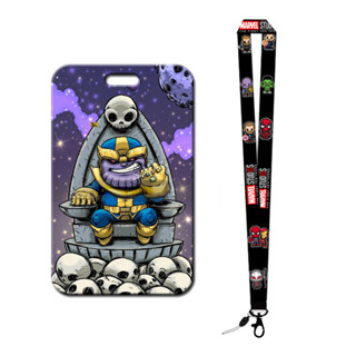 กระเป๋าใส่บัตร Pvc ลาย Thanos Avenger สําหรับนักเรียน