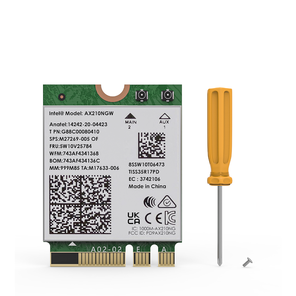 Wavlink Intel AX210 Wi-Fi 6E การ์ดเครือข่ายไร้สาย Wifi สําหรับแล็ปท็อป 5400Mbps Tri-Band 2.4GHz 5GHz