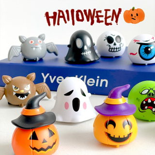 6 ชิ้น รถฟักทอง ผีค้างคาวฮาโลวีนดึงรถกลับ halloween เด็กเกมป…