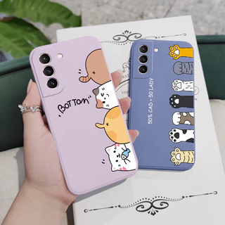 เคสโทรศัพท์มือถือ ลายแมว สําหรับ Samsung Galaxy S21 S20 FE Ultra Plus 5G