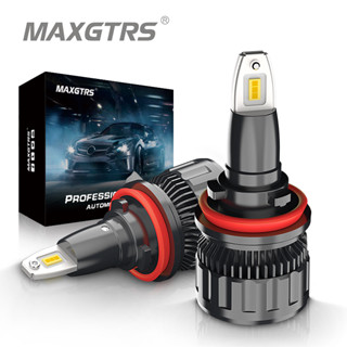 Maxgtrs หลอดไฟหน้ารถยนต์ H1 H4 H7 H8 H11 9005 9006 HB4 HB3 9012 CSP Led 72W 7000LM 2 ชิ้น