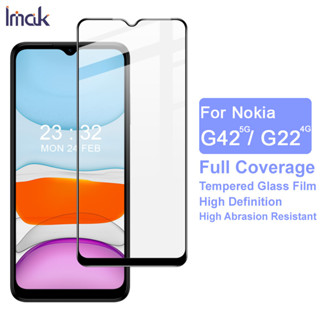 Imak Nokia G42 5G / Nokia G22 4G ฟิล์มกระจกนิรภัยกันรอยหน้าจอ แบบเต็มจอ คุณภาพสูง High Quality Full Glue Tempered Glass Screen Protector Film