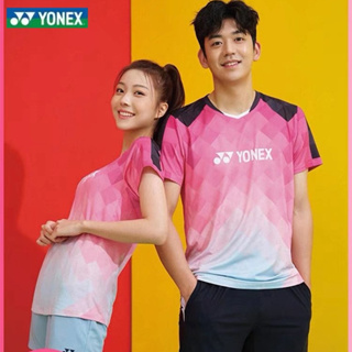 Yonex ชุดวอลเลย์บอล แขนสั้น คอกลม ระบายอากาศ แห้งเร็ว สไตล์เกาหลี สําหรับเด็กผู้ชาย และผู้หญิง