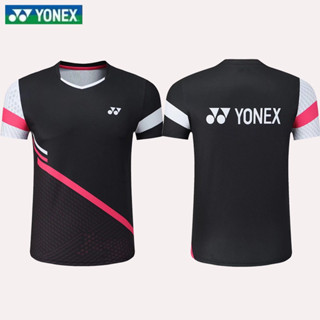 เสื้อกีฬาปิงปอง แบดมินตัน Yonex แบบแห้งเร็ว สไตล์เกาหลีใต้ สําหรับผู้ชาย และผู้หญิง 2023