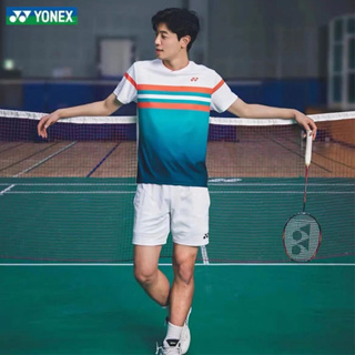 เสื้อกีฬาแขนสั้น ลายทีมชาติปิงปอง Yonex ระบายอากาศได้ดี แบบแห้งเร็ว แฟชั่นฤดูร้อน สไตล์เกาหลี สําหรับเด็กผู้ชาย และผู้หญิง 2023