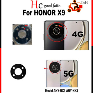 ของแท้ อะไหล่ซ่อมแซมเลนส์กล้องหลัง พร้อมกาวสติกเกอร์ สําหรับ Huawei Honor X9 4G 5G