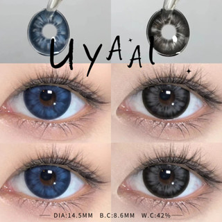 Uuyaai คอนแทคเลนส์ 14.5 มม. 2 ชิ้น