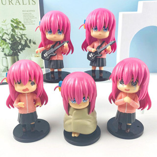 โมเดลฟิกเกอร์ PVC รูปปั้นอนิเมะ Bocchi The Rock Gotoh Hitori Kawaii ขนาด 10 ซม. 5 ชิ้น ต่อชุด