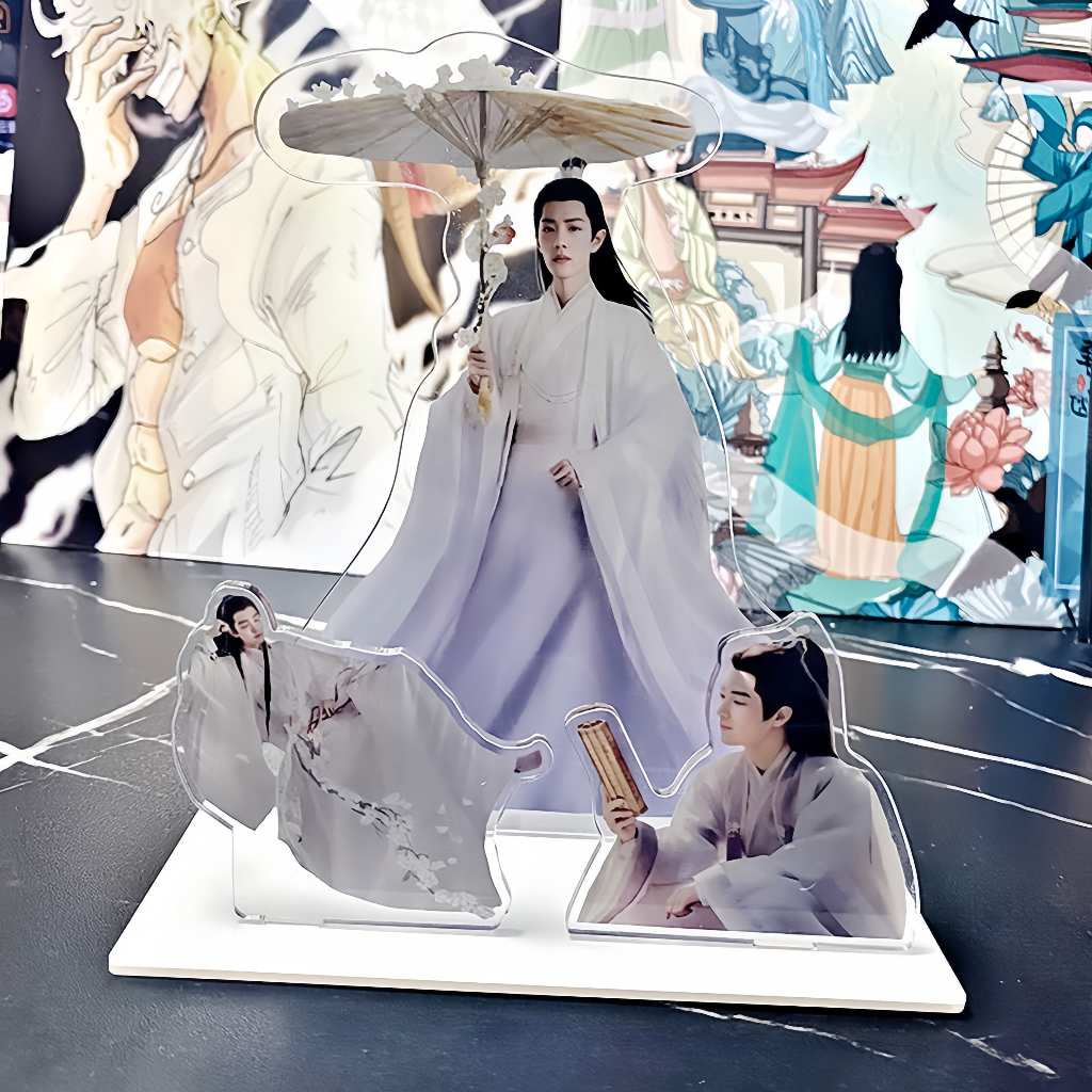 One And Only🔥Wang yibo หวังอี้ป๋อ ใหญ่ ตัวยึดฟิล์มอะคริลิค ลายตัวละคร Lei Yu Chen Shuo Mr Ye ขนาด 14*10 ซม Born To Fly Hidden Blade - รูปที่ 3