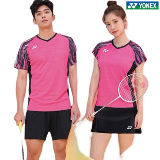 New Yonex ชุดแบดมินตัน แขนสั้น สไตล์เกาหลี สําหรับผู้ชาย และผู้หญิง นักเรียนประถม