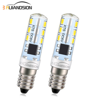 Ruiandsion E10 หลอดไฟ LED 6V ซิลิโคน ทนความร้อนสูง สีขาวอบอุ่น สําหรับโคมไฟตั้งโต๊ะ 2 ชิ้น