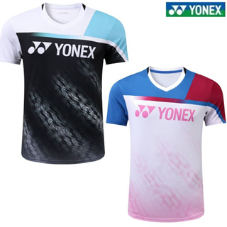 New Yonex เสื้อกีฬาปิงปอง แขนสั้น ระบายอากาศ แบบแห้งเร็ว สไตล์เกาหลีใต้ สําหรับเด็กผู้ชาย และผู้หญิง