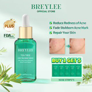 BREYLEE Tea Tree Acne Serum 17ml เซรั่มรักษาสิว เซรั่มบำรุงผิวหน้า ป้องกันสิว หน้าใส ปริมาณ สูตรช่วยลดสิวและควบคุมความมัน ลดการเกิดสิวซ้ำ