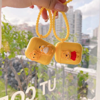 เคสหูฟัง กันลื่น กันน้ํา ลายเป็ดน่ารัก พร้อมสายโซ่คล้อง สําหรับ AirPods 1 2 Pro Pro 2 3