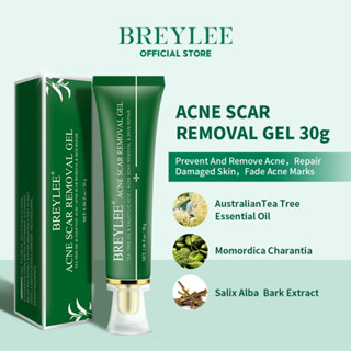 BREYLEE Acne Scars Gel 30g เจลแต้มสิว ลบรอยสิว ยาลดสิว ปรับผิวขาวใส เจลบำรุงผิว และลดรอยแผลเป็นจากสิว ปริมาณ ครีมลดรอยแผลเป็นจากสิว