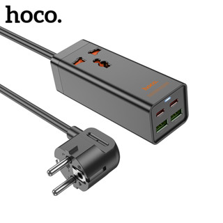 Hoco AC10A 65W GaN ที่ชาร์จ USB PD 2C2A พร้อมอะแดปเตอร์ซ็อกเก็ต 1 ชิ้น สําหรับ iPhone 14 13 12 Samsung