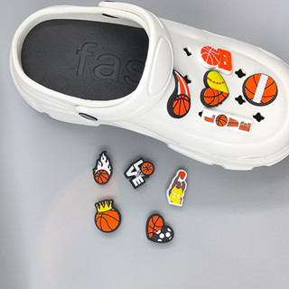 Jibbitz หัวเข็มขัด รูปดอกไม้ สําหรับตกแต่งรองเท้า DIY croc