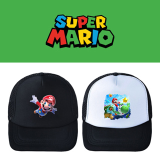 หมวกเบสบอล ลายการ์ตูนอนิเมะ Super Mario สามารถปรับได้ เหมาะกับเล่นกีฬากลางแจ้ง แฟชั่นสําหรับผู้ชาย และผู้หญิง