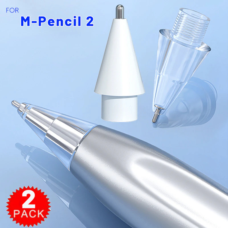 ปลายปากกาสไตลัส แบบใส แบบเปลี่ยน สําหรับ Huawei M-Pencil 2 Generation 1-2 ชิ้น