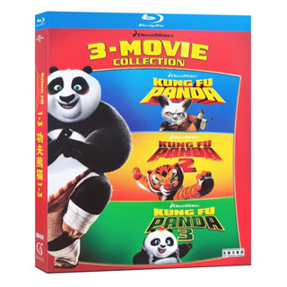 โมเดลภาพยนตร์ Blu-ray Kung Fu Panda 1-3 Full Version 1080P Hobby Collection