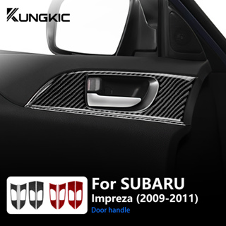 แผงมือจับประตู คาร์บอนไฟเบอร์ สําหรับ Subaru Impreza 2009-2011