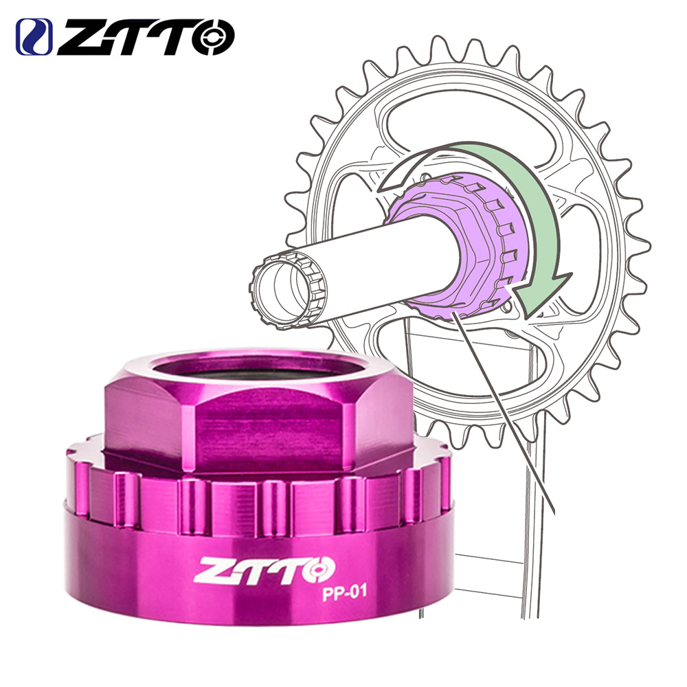 Ztto อุปกรณ์เมาท์ขาตั้งจานหน้าจักรยาน อะลูมิเนียม สําหรับ 12s MTB Road Crankset Chainwheel Crown TL-