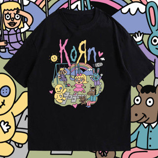 newtrend0.th ใหม่ (พร้อมส่ง)เสื้อ KORN น่ารักๆ ผ้าCotton 100% มีสองสี ทั้งทรงปกติและ