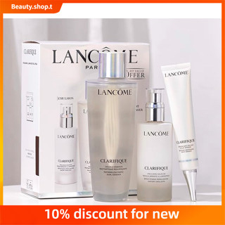 【 Beauty Shop 】 [Free Shipping]  Lancome ชุดผลิตภัณฑ์ฟื้นฟูผิว 250 มล. 75 มล.Lancome Skin Rejuvenation Set 250 ml. 75 ml.