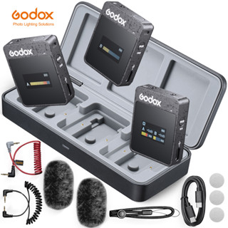 Godox MoveLink II M3 2.4GHz อุปกรณ์รับส่งสัญญาณไมโครโฟนไร้สาย สําหรับกล้อง DSLR สมาร์ทโฟน