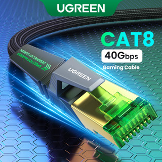 Ugreen Cat8 40Gbps สายเคเบิลอีเธอร์เน็ต ไนล่อนถัก 2000mhz RJ45 สําหรับแล็ปท็อป พีซี ทีวี เครื่องพิมพ์