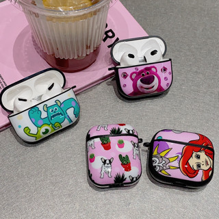 เคสหูฟังซิลิโคน กันกระแทก ลายหมีสตรอเบอร์รี่ พร้อมพวงกุญแจ สําหรับ Airpods Pro 2 3 2 1