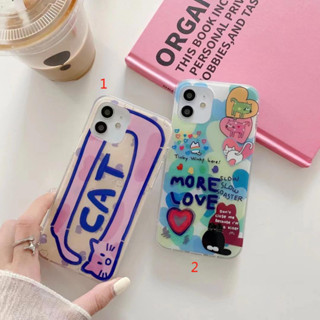 เคสโทรศัพท์มือถือ กันกระแทก ลายการ์ตูนแมว สําหรับ iPhone14 11 12 13 13Pro 13ProMAX