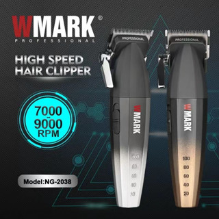 ของแท้ WMARK ปัตตาเลี่ยนตัดผมไฟฟ้า หน้าจอ LCD ดิจิทัล NG-2038 RTS9000 ความเร็วสูง สําหรับผู้ชาย