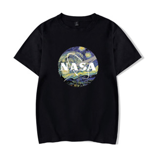 Nasa เสื้อยืดแขนสั้น ผ้าฝ้าย ขนาดใหญ่ XXS-4XL 3198A แฟชั่นฤดูร้อน สําหรับผู้ชาย และผู้หญิง