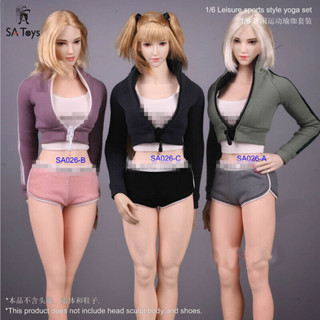 Sa Toys 1:6 SA026 เสื้อกีฬา กางเกงขาสั้น สําหรับฟิกเกอร์ผู้หญิง TBL PH 12 นิ้ว
