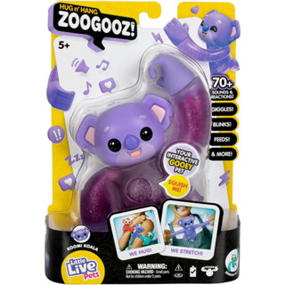 Little Live Pets Hug n Hang Zoogooz - Koomi Koala. an Interactive Electronic Squishy Stretchy Toy  ของเล่นบีบสกุชชี่อิเล็กทรอนิกส์ แบบโต้ตอบ พร้อมเสียง และปฏิกิริยา สําหรับสัตว์เลี้ยง 70+ มือยืด บีบ และเชื่อมโยงกัน