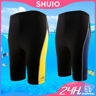 Shuio Speedo กางเกงว่ายน้ํา ห้าส่วน ป้องกันคลอรีน แห้งเร็ว ขนาดใหญ่