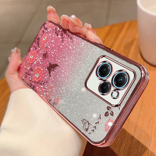 เคสซิลิโคนนิ่ม แบบใส ประดับพลอยเทียม สําหรับ POCO X5 5G POCO X5 Pro 5G F5 POCO X3 NFC X3 Pro M3 M4 Pro 4G