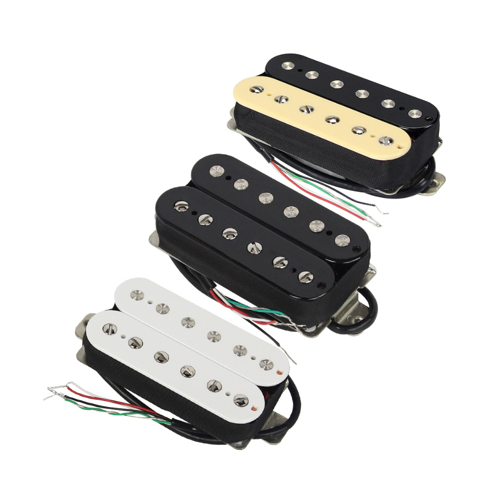 Fleor 1PCS กีตาร ์ Humbucker รถกระบะเซรามิคคอหรือสะพานสําหรับกีตาร ์ ไฟฟ ้ า Parts, Zebra/Black/สีขาวสีตัวเลือก
