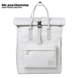 Mr. ace Homme Student Bag กระเป๋าเป้สะพายหลัง กระเป๋านักเรียน กันน้ํา แบบพกพา 15.6 นิ้ว สําหรับผู้ชาย และผู้หญิง Laptop Backpack