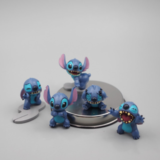 โมเดลฟิกเกอร์ PVC รูปการ์ตูนอนิเมะ Lilo &amp; Stitch Koala Stitch ขนาด 2.5-3 ซม. ของเล่นสําหรับเด็ก 5 ชิ้น ต่อชุด