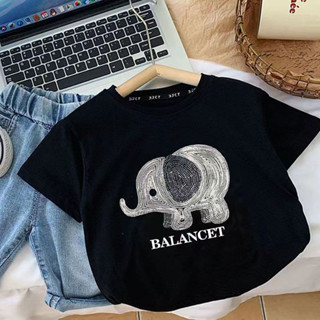 พร้อมส่ง เสื้อยืดแขนสั้น ผ้าฝ้ายแท้ แฟชั่นฤดูร้อน สําหรับเด็กผู้ชาย และเด็กผู้หญิง 2023