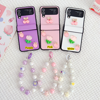 3in1 เคสโทรศัพท์มือถือ แบบฝาพับ บางพิเศษ พร้อมสายคล้องมือ สําหรับ Samsung Galaxy Z FLIP 5 4 3 FOLD 5 4 3 flip5 fold5