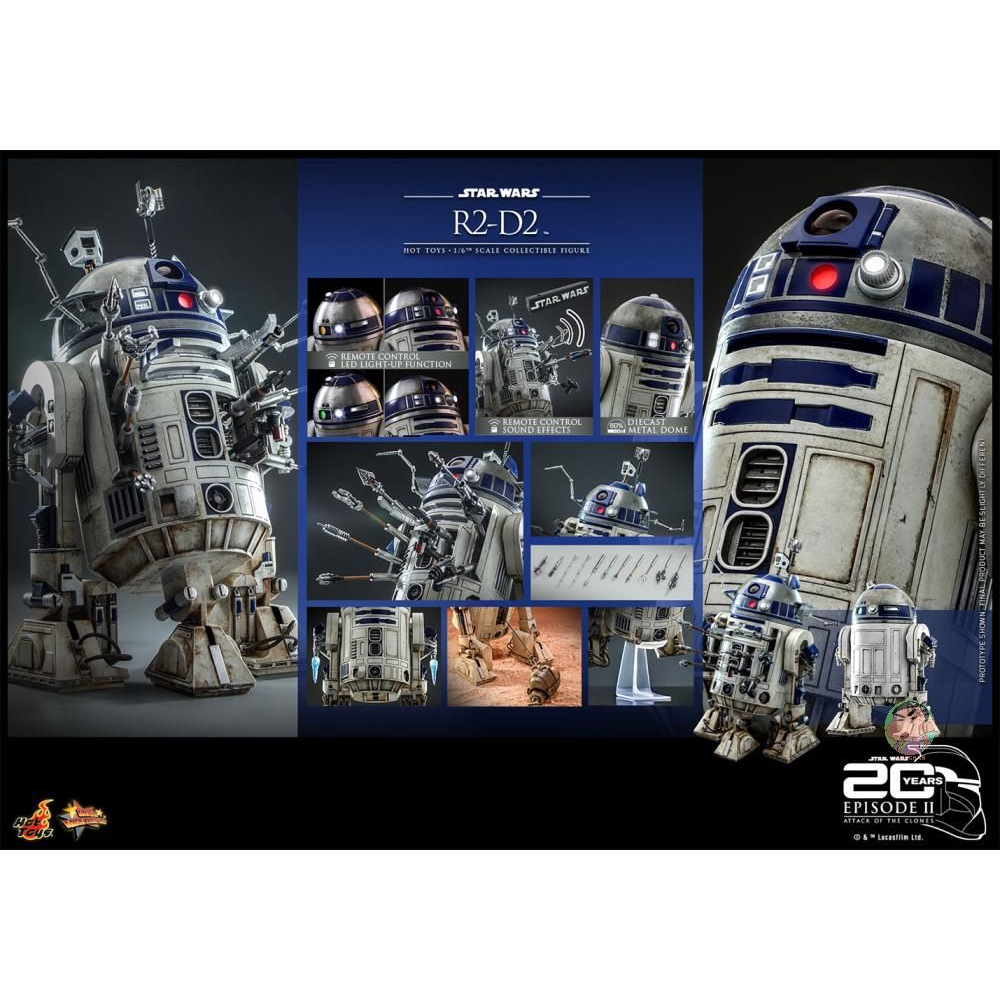 ของเล่นร้อนโจมตีโคลน MMS651 R2-D2 1/6 Scale Collectible Figure