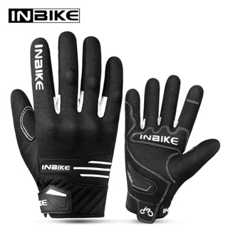 Inbike ถุงมือ แบบเต็มนิ้ว หน้าจอสัมผัส สําหรับขี่จักรยานยิม ตกปลา กลางแจ้ง หน้าหนาว