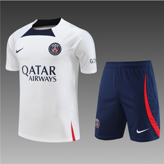 เสื้อกีฬาแขนสั้น ลายทีมชาติฟุตบอล PSG Paris Saint-Germain 2023-24 Season สําหรับเด็ก